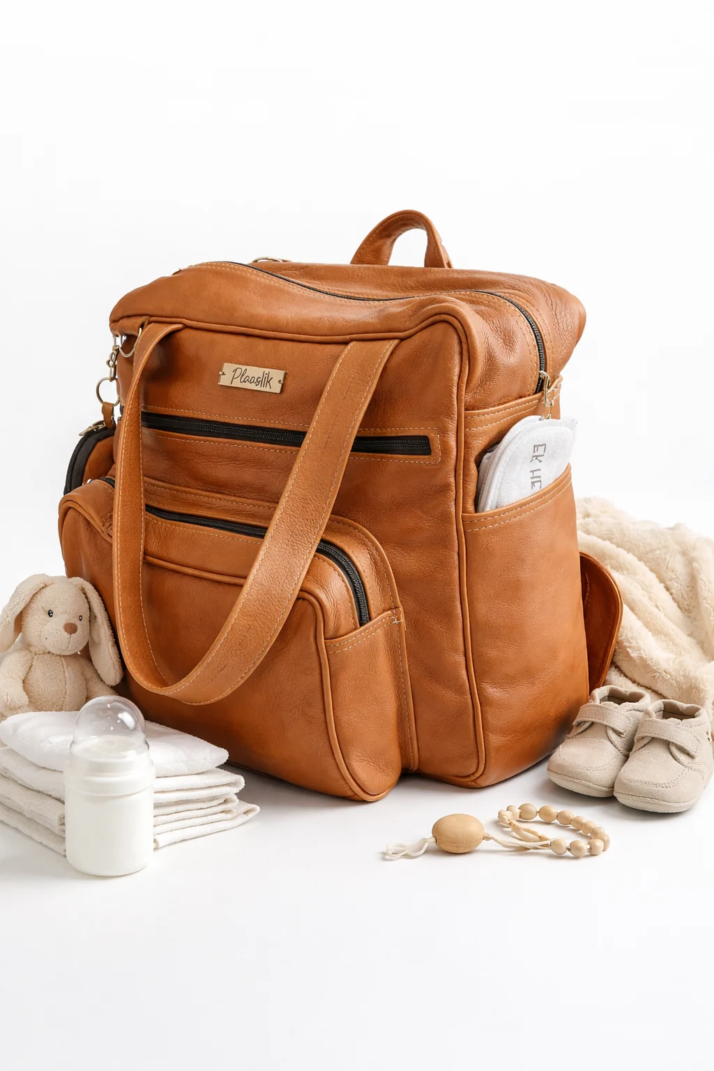 PLAASlik Karoo Baby Bag – Egte Leer Babasak